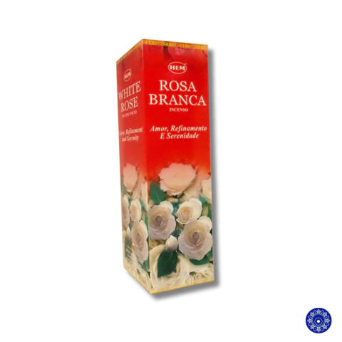 Incenso Indiano Hem Rosa Branca