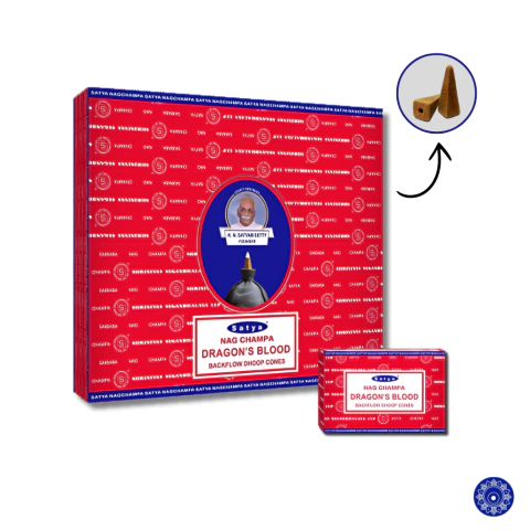 Incenso Satya Cone Cascata Backflow Dragon Blood