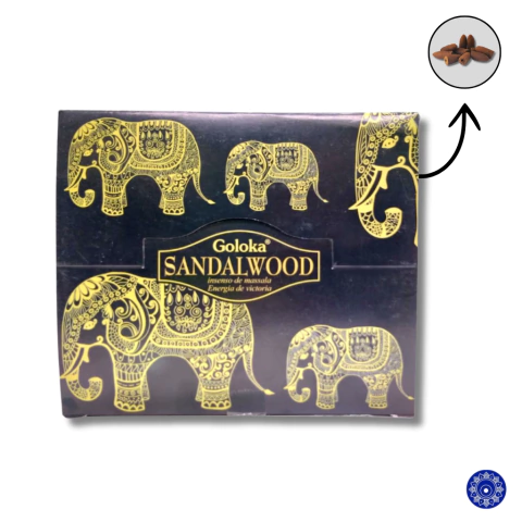 Incenso Goloka Cone Cascata Backflow Sandalwood