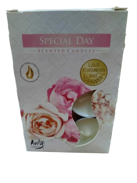 Velas aromáticas com 6un - Special Day (Dia Especial)