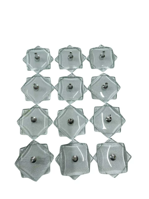 incensário estrela de vidro conj c/12