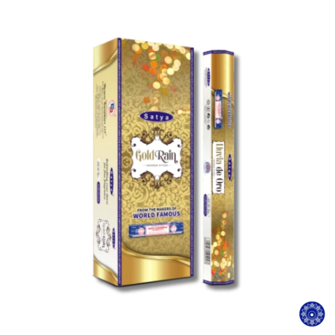 Incenso Indiano Satya Hexagonal Gold Rain