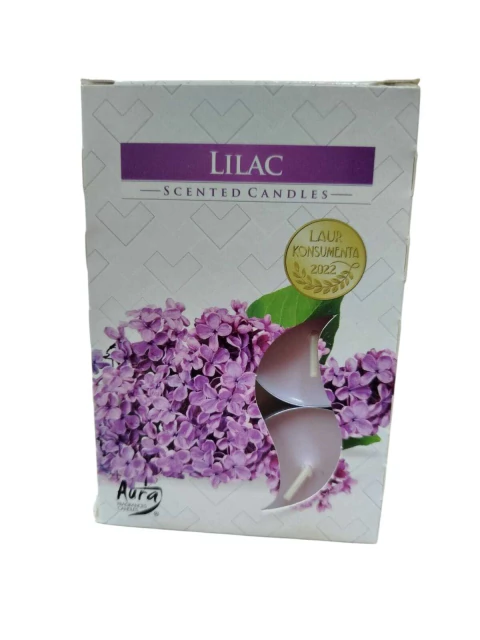 Velas aromáticas com 6un - Lilac ( Lilás)