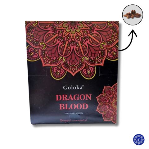 Incenso Goloka Cone Cascata Backflow Dragon Blood