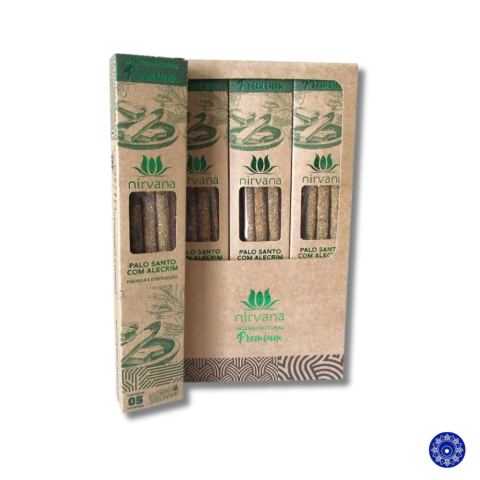 Incenso Natural Nirvana Premium Palo Santo com Alecrim