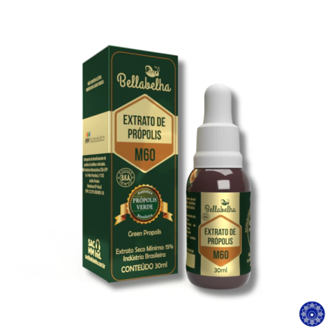 Extrato de Própolis Verde M60 - Extrato Seco 15% - Gotas 30ml