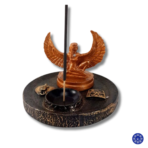 Incensário de Resina Redondo Isis