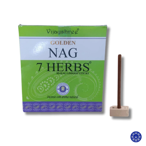 Incenso Massala Golden Nag Dhoop Stick 7 Ervas