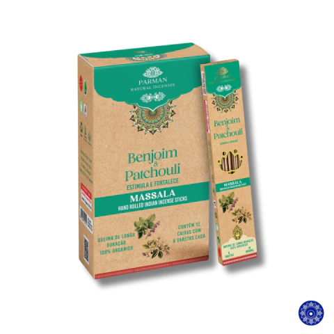 Incenso Massala Organico Parman Benjoim e Patchouli
