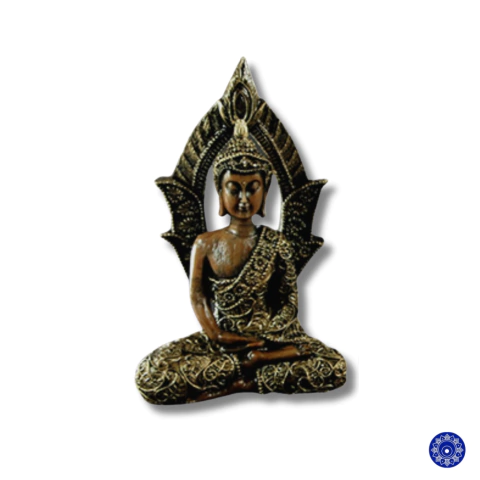 Enfeite de Resina Buda Dourado C/ Portal H19
