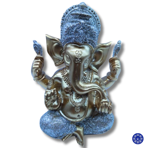 Enfeite de Resina Ganesha 14cm