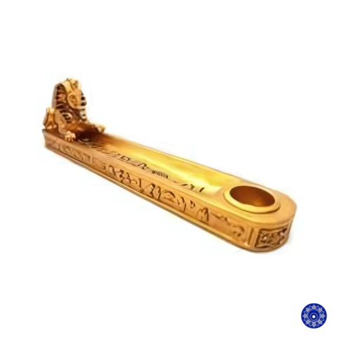 Incensário de Resina Dourado Egípcio Tumba Faraó 2