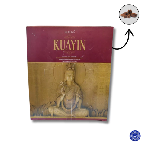 Incenso Goloka Cone Cascata Backflow KuanYin