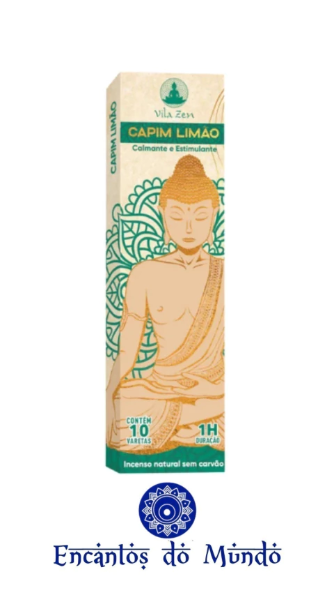 Incenso Natural Vila Zen Linha Buda - Capim Limão - comprar online