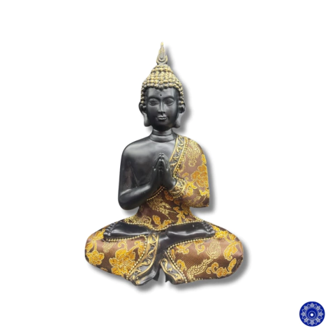 Enfeite de Resina Buda Orando 23cm