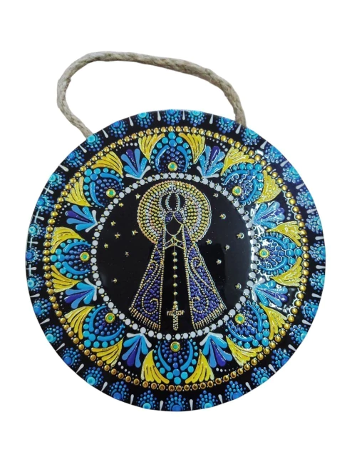 Mandala Decorativa de Porcelana Nossa Senhora Aparecida - comprar online