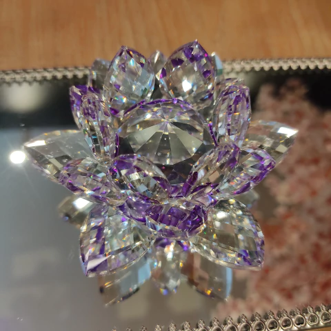 Flor De Lótus de Cristal Lilás - comprar online