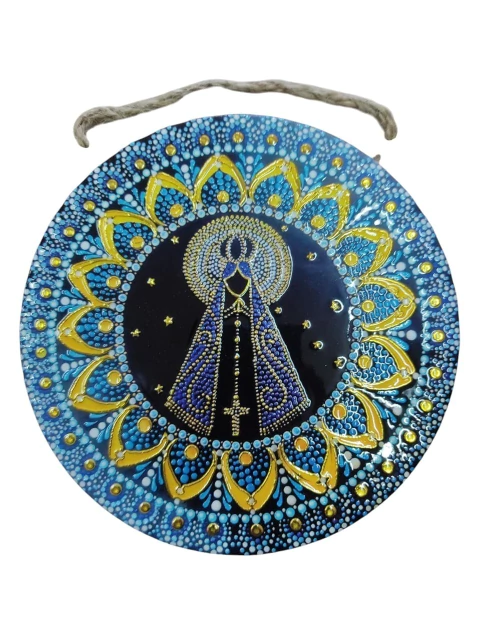 Mandala Decorativa de Porcelana Nossa Senhora Aparecida - comprar online