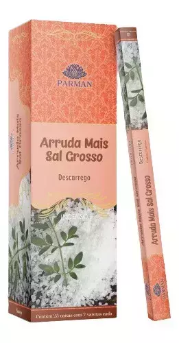 Incenso Indiano Parman Arruda com Sal Grosso - comprar online