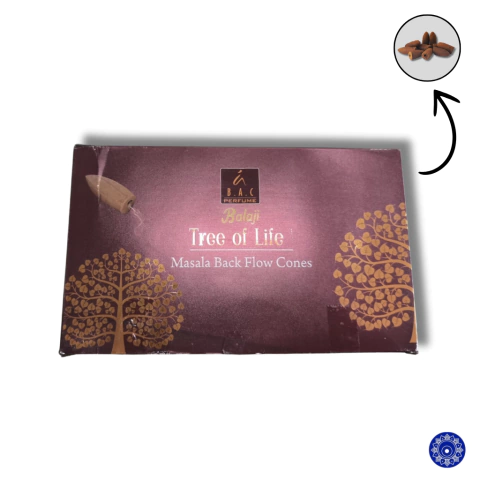 Incenso Balaji Cone Cascata Backflow Tree of Life