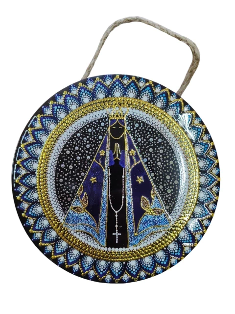 Mandala Decorativa de Porcelana Nossa Senhora Aparecida - comprar online