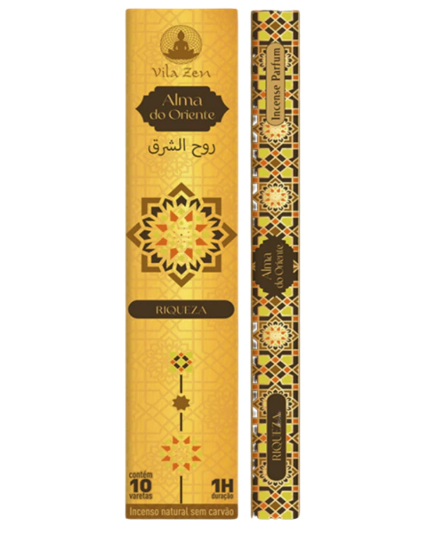 Incenso Natural Vila Zen Linha Árabe Alma do Oriente - comprar online