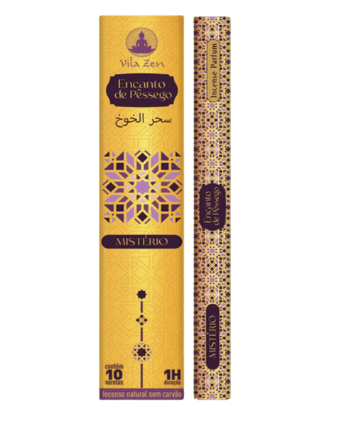 Incenso Natural Vila Zen Linha Árabe Encanto de Pêssego - comprar online
