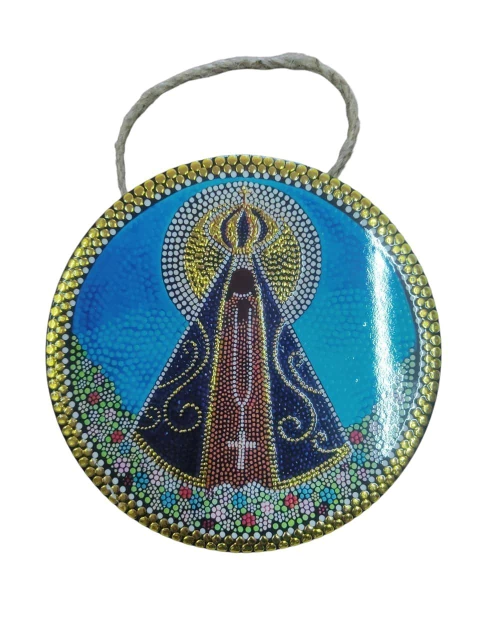 Mandala Decorativa de Porcelana Nossa Senhora Aparecida - comprar online