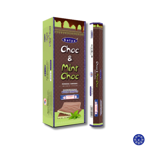 Incenso Indiano Satya Hexagonal Chocolate com Menta