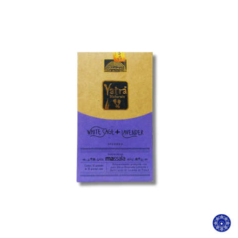 Incenso Massala Yatra Organico White Sage + Lavanda