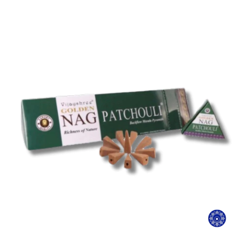 Incenso Golden Nag Cone Cascata Backflow Patchouli