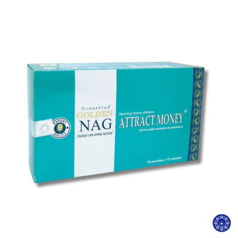 Incenso Massala Golden Nag Atrai Dinheiro
