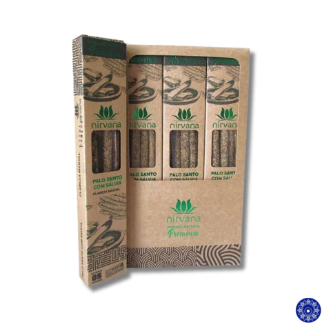 Incenso Natural Nirvana Premium Palo Santo com Sálvia