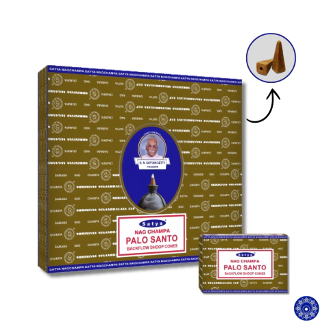 Incenso Satya Cone Cascata Backflow Palo Santo