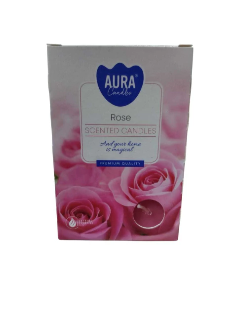 Velas aromáticas com 6un - Rose (Rosas)