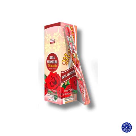 Incenso Massala Darshan Rosa Vermelho