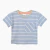 (6191) Remera Bebé Oversize Rayada - Jersey - tienda online