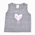 (6219C) Musculosa Corazon Bebe- Jersey Jaspeado