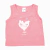 (6219C) Musculosa Corazon Bebe- Jersey Jaspeado