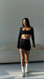 CONJ TOP LONG + SHORT SLIM | PRETO na internet