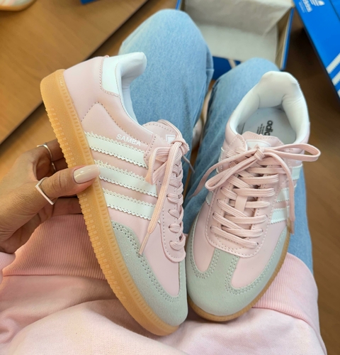 Adidas samba rosa bebê