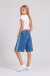 Bermuda de jean Baggy Azul de Nena con tiras a los costados - comprar online