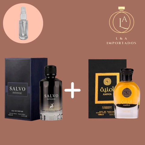 Combo do Desejo - Decant salvo (masculino) + Amnia (feminino)