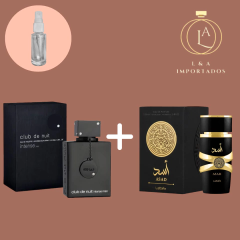 Combo perigoso - Decant Club de nuit intense man + Asad