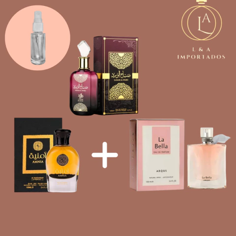 Combo decant - Amnia+ Sabah al Ward + La bela