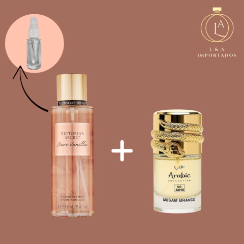Combo poderosa: 25ml musamam + 5ml body splash Bare Vanilla