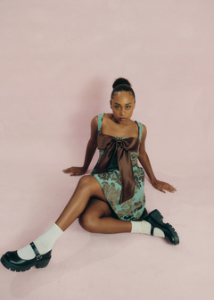 Vestido Chocolate com Menta - comprar online