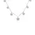 Colar 7 Flores Cravejado Branco