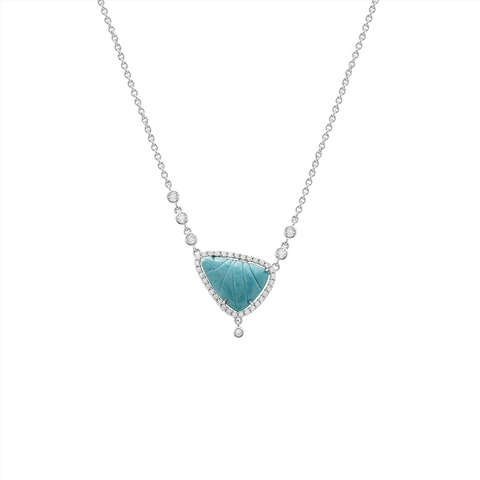 Colar Amazonita e Zirconia - comprar online