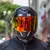 Capacete Nexx SX100R Frenetic preto fosco/vermelho - RACE BIKER